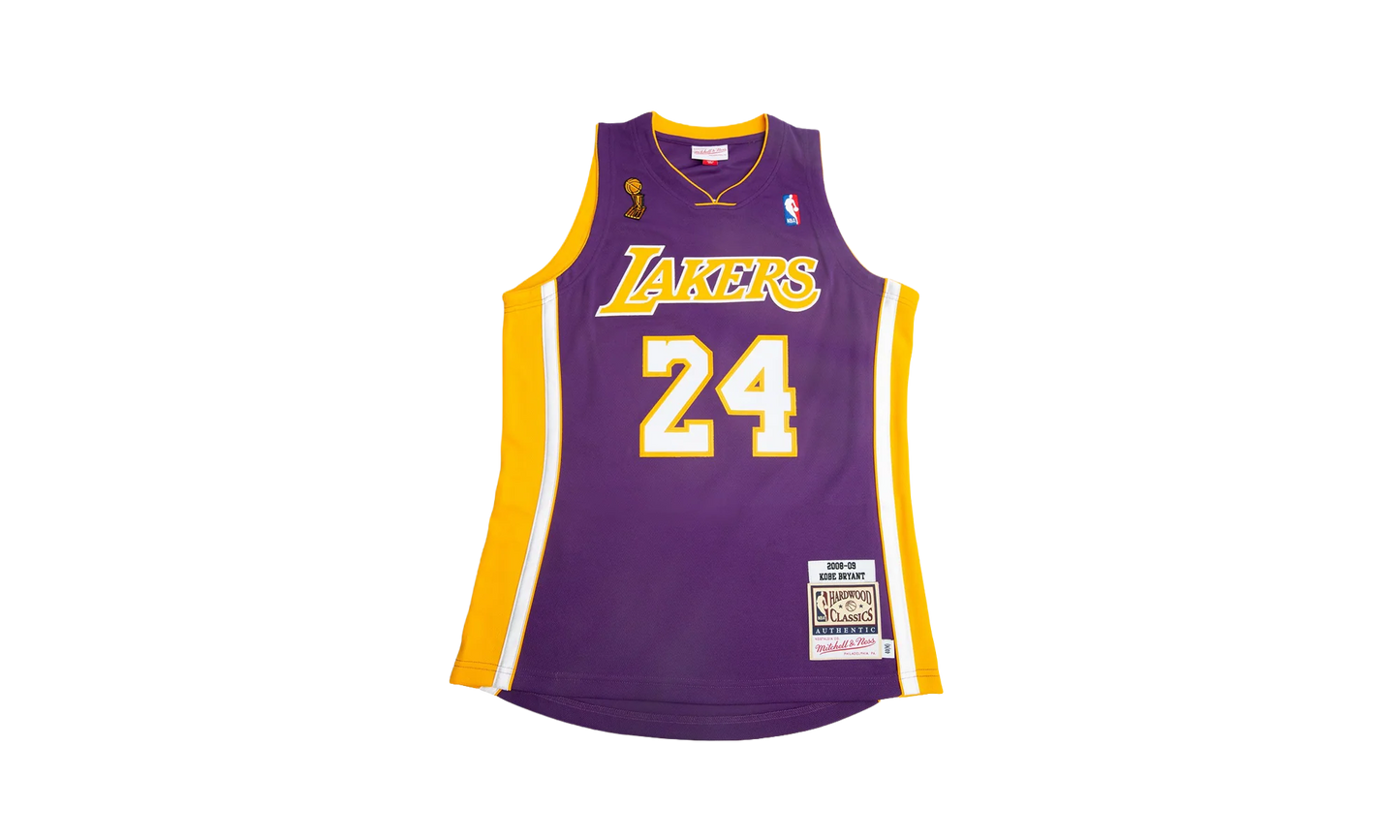 NBA Kobe Bryant Authentic Jersey "2008-09 Los Angeles Lakers - Purple" AJY4EL18017 LALPURP08KBR