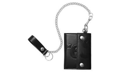 Leather Chain Wallet "SS25 - Black" SU27206
