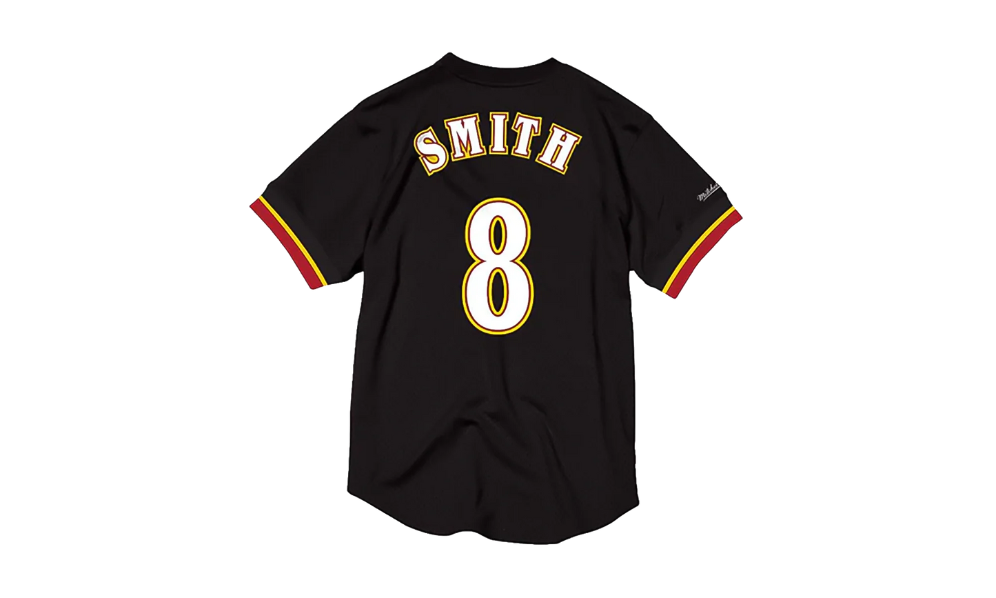 NBA Steve Smith Name & Number Mesh Crewneck Shirt "Atlanta Hawks - Black" BA8X4G AHA K KUQ