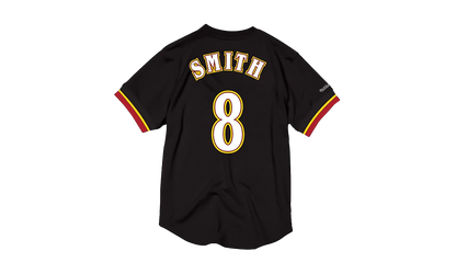 NBA Steve Smith Name & Number Mesh Crewneck Shirt "Atlanta Hawks - Black" BA8X4G AHA K KUQ