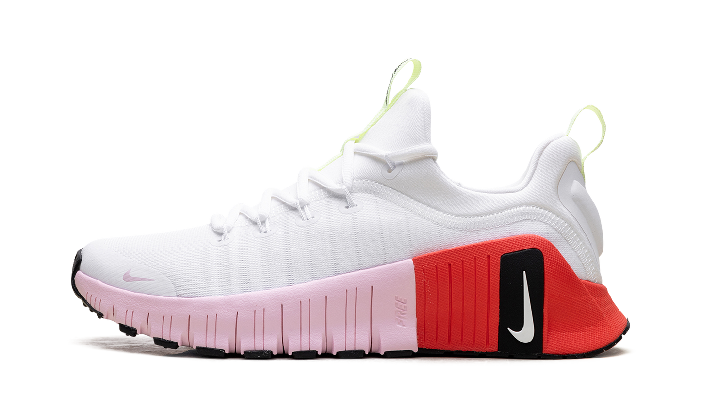Free Metcon 6 WMNS"White Barely Volt Bright Crimson Pink Foam" IB4526 100