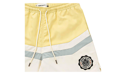 Brushed Poly Track Short "Bone / Yellow" HTG240123 BONE