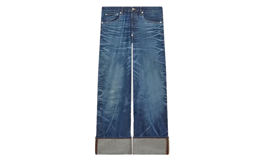 Turn Up Wide Fit Jeans "Stone Blue" FF65DP4216I7DY