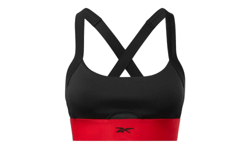 Cardi B Workout Bra WMNS "Black / Red" H48421