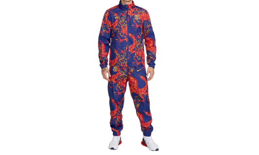 FC BARCELONA SOCCER WOVEN TRACKSUIT "Deep Royal Blue/Deep Royal Blue/University Gold/University Gold" FJ5565 455