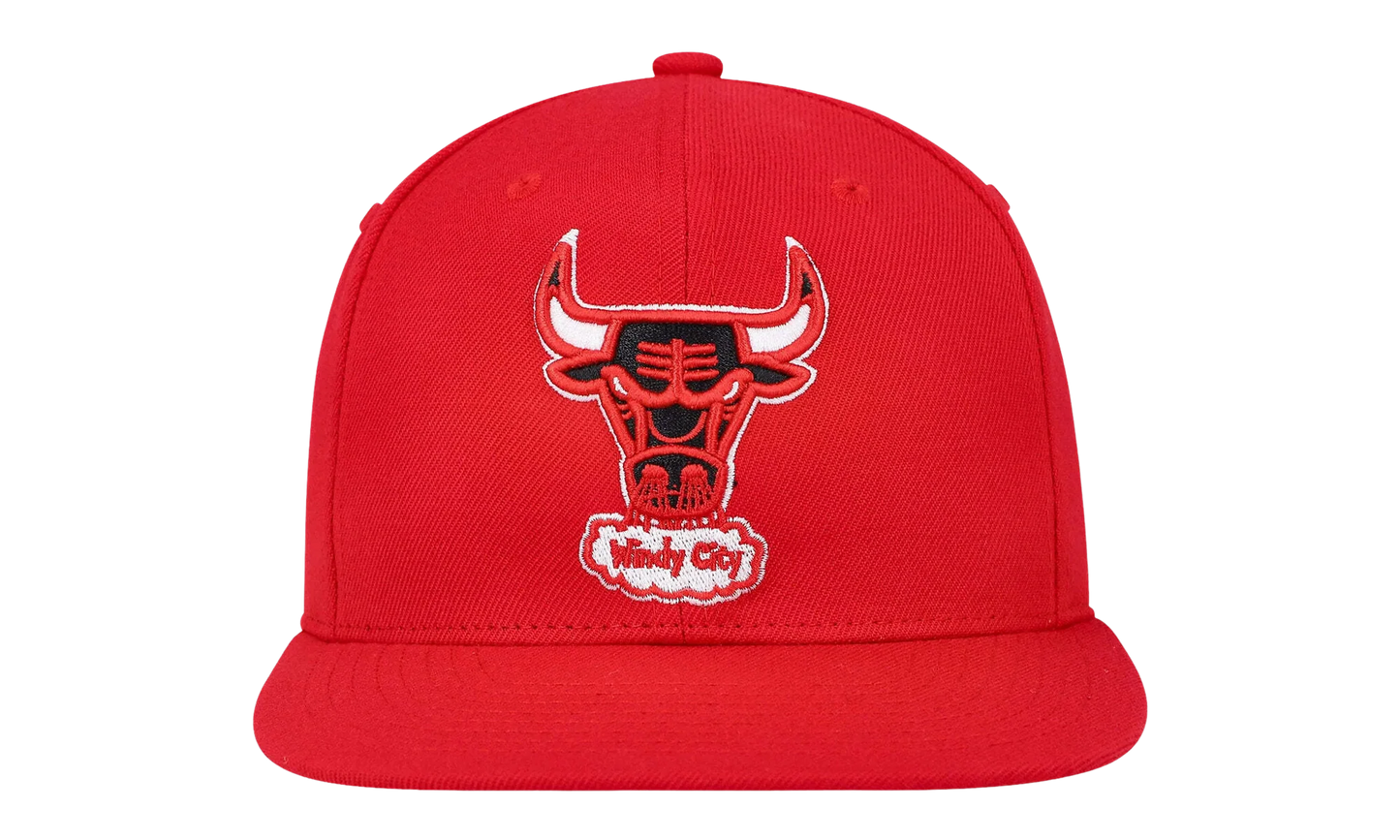 NBA Hardwood Classics Team Ground 2.0 Fitted Cap "Chicago Bulls - Red" HHSF3259 CBUYYPPPRED1