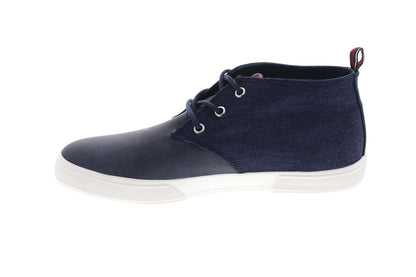 Ben Sherman Bradford BNM00060 Mens Blue Canvas Mid Top Lifestyle Sneakers Shoes