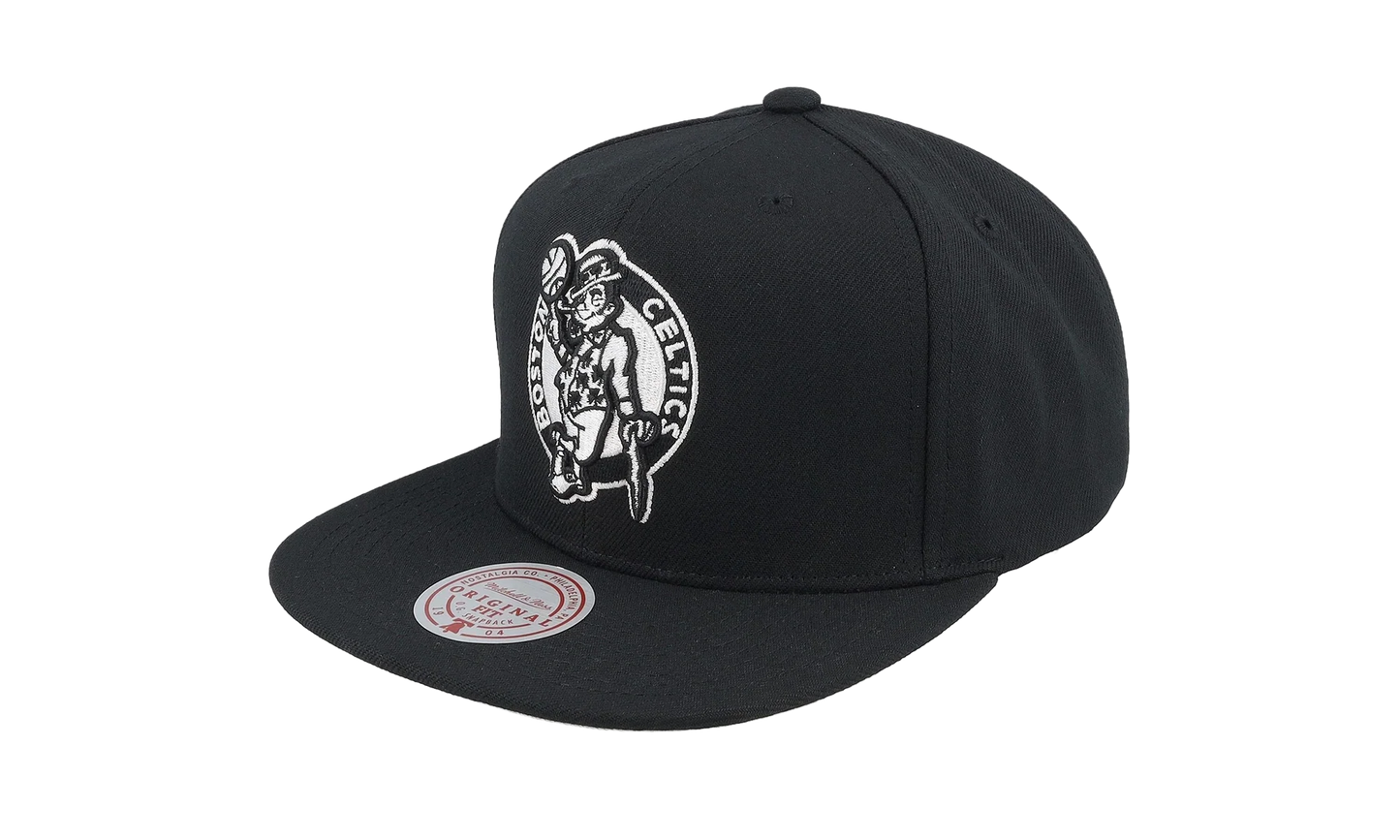 NBA Evergreen Black White Snapback Cap "Boston Celtics - Black" HS8547 BCEBLCK