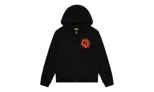 Denim U Zip Hoodie "Black" DT417