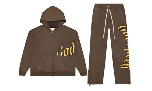 OG Logo Sweatsuit V2 "Washed Charcoal / Yellow" GS016