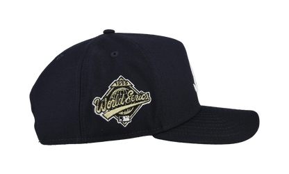 9FIFTY Atlanta Braves 1995 Team Color A Frame Snapback Hat "Black (Grey Brim)" NE466