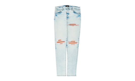 MX1 Ultrasuede Patch Jeans "Medium Indigo Taupe" AMDNSY1149 497
