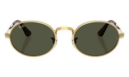 Ray-Ban Bold Metals "A$AP Rocky - Polished Arista Gold with Dark Green Lens" RB3931 001 31