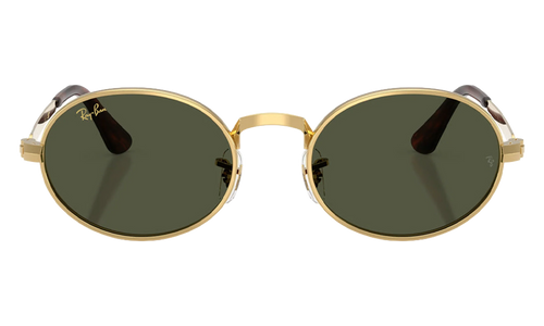 Ray-Ban Bold Metals "A$AP Rocky - Polished Arista Gold with Dark Green Lens" RB3931 001 31