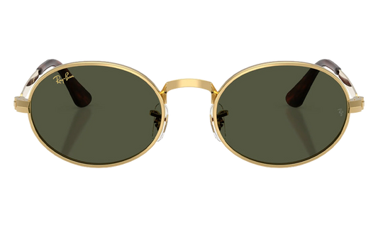 Ray-Ban Bold Metals "A$AP Rocky - Polished Arista Gold with Dark Green Lens" RB3931 001 31