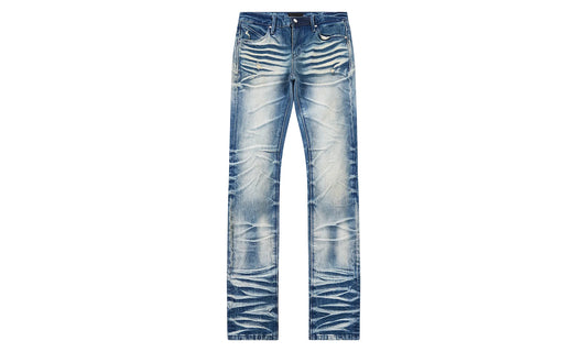 Clayton Stacked Medium Denim "Blue" B1182STMDB