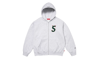Devil S Logo Zip Up Hooded Sweatshirt "SS26 - Heather Grey" SU27312