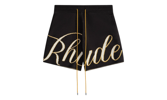 Script Knit Shorts "Black / Cream" RHPS24SH16973165 BLC