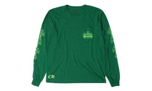 CEMETERY CROSS L/S Tee "GREEN" CHRM0842