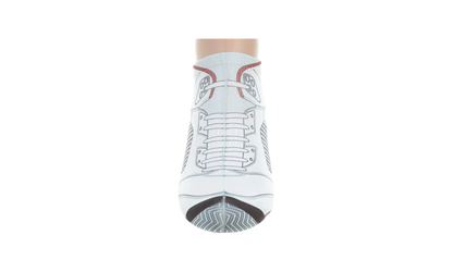 Jordan 5 Retro Bootie Low Cut Ankle Socks "White" 519600 100