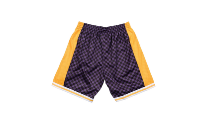 NBA Checked Swingman Shorts "Los Angeles Lakers - Purple" BA3A4I LAL L N0B