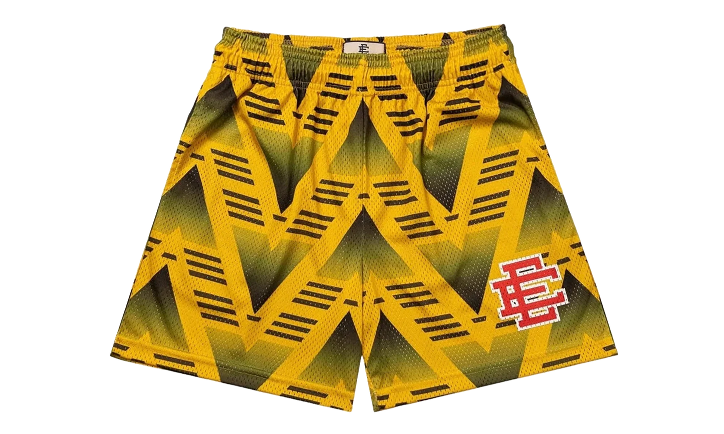 EE BASIC SHORT "JVC SOCCER - Yellow/Red" EE792