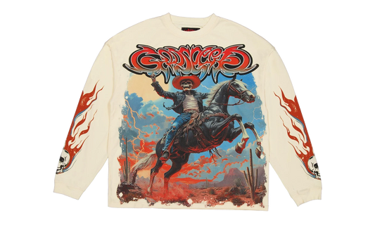 Western Long-sleeve Tee "Cream" GS029