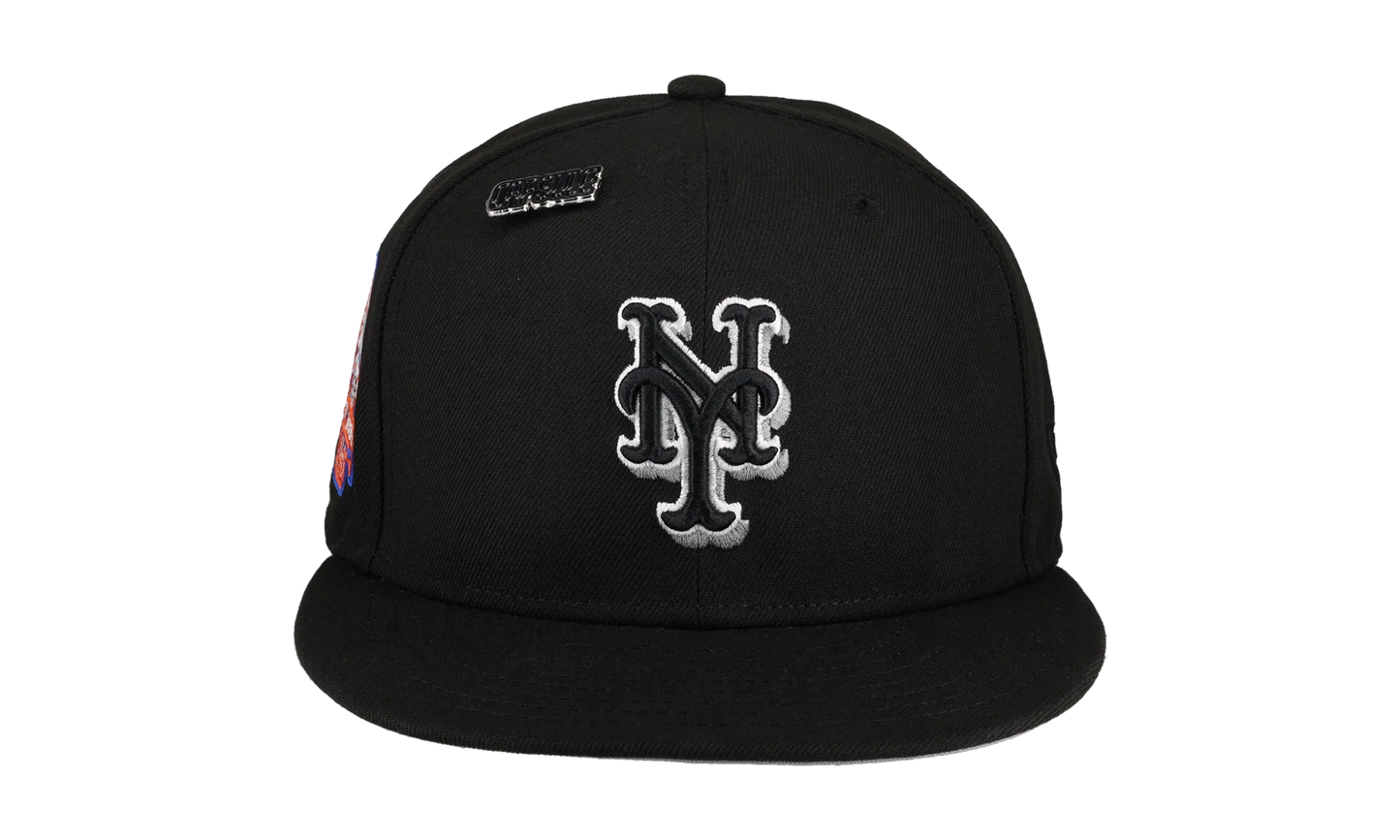 59FIFTY New York Mets Side Splash Collection Shea Stadium Patch Fitted Hat "Black" 123451291926