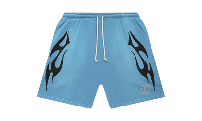 Flame Shorts "Baby Blue / Black" HSR092
