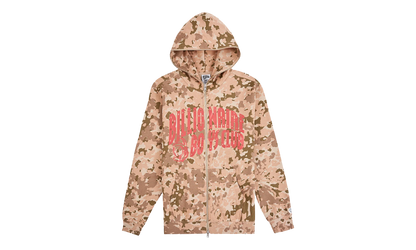 Camo Zip-Up Hoodie "Doeskin" 861 2300 DOE