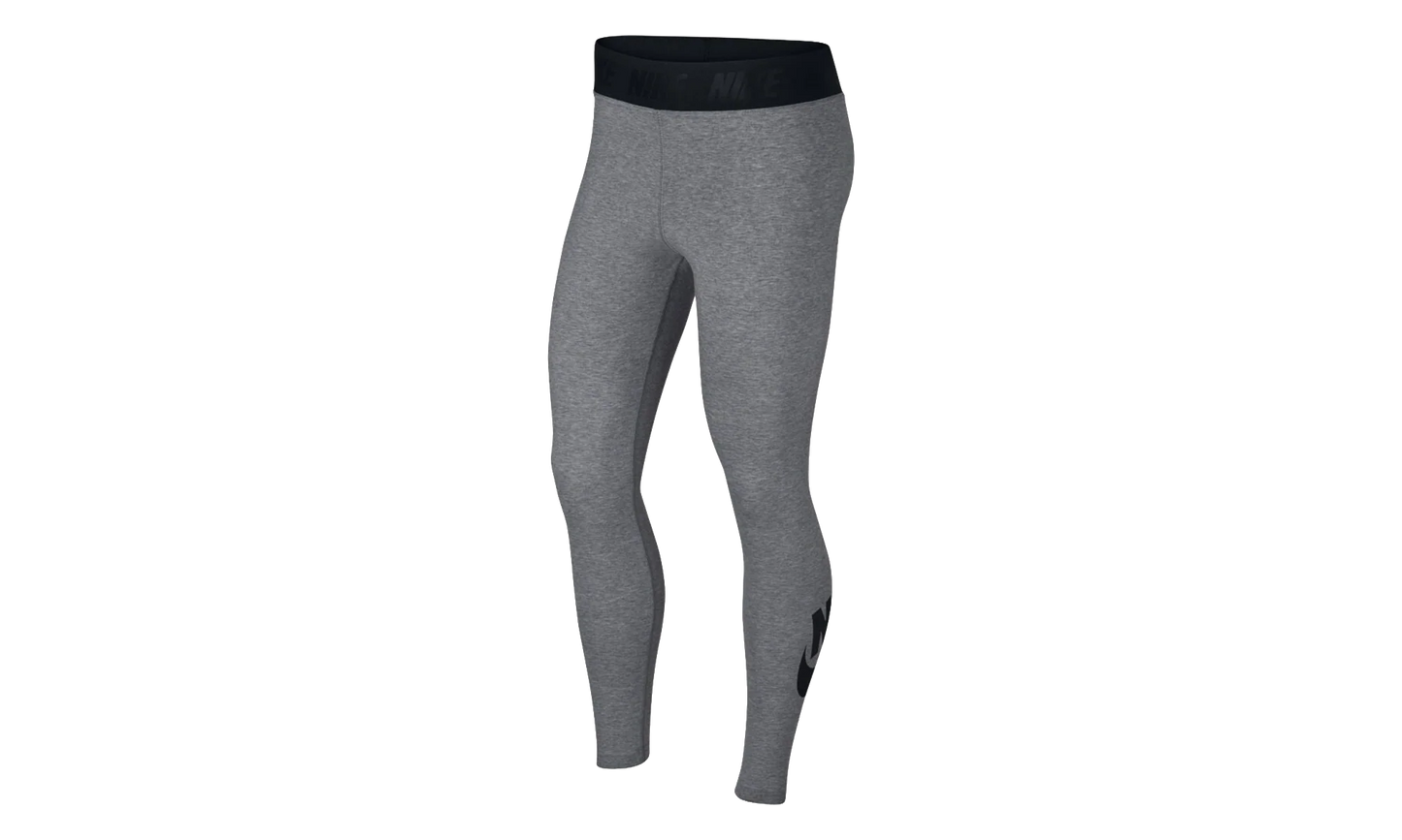 Sportswear Leg-A-See High-Rise Leggings WMNS "Carbon Heather / Black" 933346 091