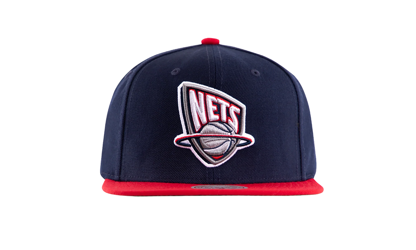 NBA Hardwood Classics Team 2 Tone 2.0 Snapback Cap "Brooklyn Nets - Navy / Red" HHSS3267 NJNYYPPPNYRD