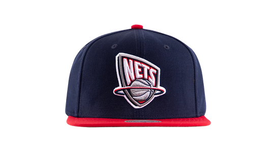NBA Hardwood Classics Team 2 Tone 2.0 Snapback Cap "Brooklyn Nets - Navy / Red" HHSS3267 NJNYYPPPNYRD