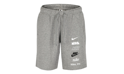 Club+ French Terry Multi-Logo Shorts "Dark Grey Heather" FB8830 063