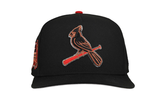9FIFTY St. Louis Cardinals Busch Stadium A Frame Snapback Hat "Black Metallics" NE384