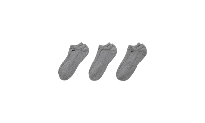 Everyday Plus Cushioned Training No-show Socks (3 Pairs) "Grey / Black" SX7673 064