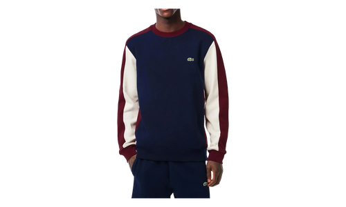 Brushed Fleece Colourblock Sweatshirt "Navy / Zinfandel" SH1299 PIG