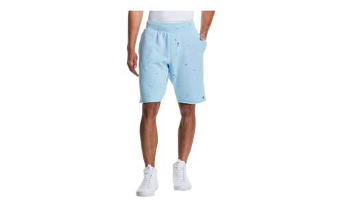 C-Life Reverse Weave Paint Splatter Shorts "Candid Blue" 825977 AZZC