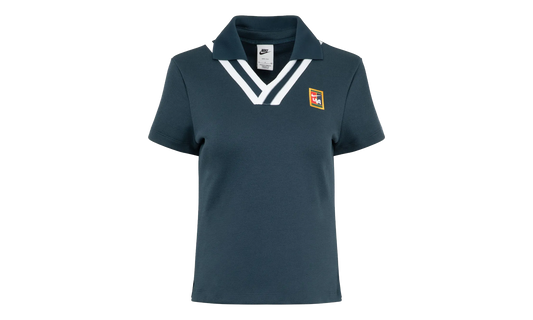 YOON Short-Sleeve Polo Top WMNS"Armoury Navy/ White" FZ0276 478