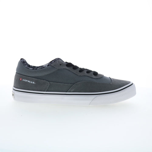 Airwalk Kickflip CW06510M Mens Gray Suede Skate Inspired Sneakers Shoes