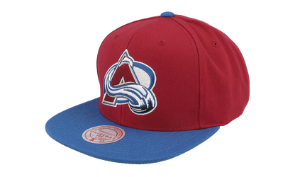 NHL Team 2 Tone 2.0 Snapback Cap "Colorado Avalanche - Red / Light Blue" HHSS5367 CAVYYPPPRDLB