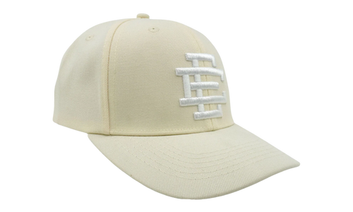 6 PANEL STRUCTURED SNAPBACK "Cream/White" EE440
