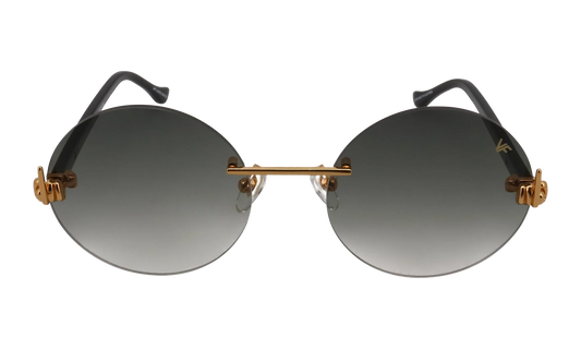 508 Rimless Drill Mount F.U. Edition 24KT "Yellow Gold / Black / Grey Gradient" DMMF2 0003 15T8