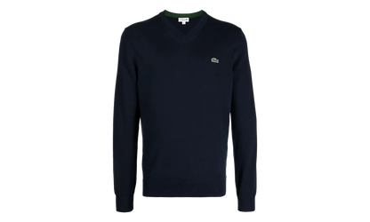 Cotton V-Neck Sweater "Navy Blue" AH1951 166