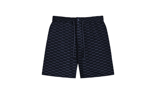 Flocked Monogram Mason Short "Nocturnal" KHM060533 413