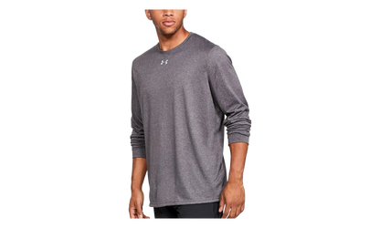 Locker Tee 2.0 Long Sleeve Shirt "Carbon Heather / Metallic Silver" 1305776 090