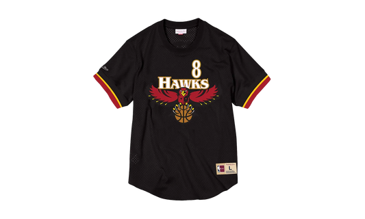 NBA Steve Smith Name & Number Mesh Crewneck "Atlanta Hawks - Black" BA84WX AHA K CCO
