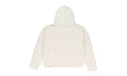 GATHERED DUOFLY PULLOVER HOODIE "IVORY" WDWMHDS 0068