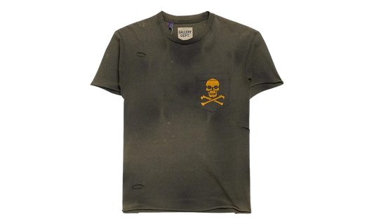 Distressed Bones T-Shirt "Faded Black" CR0P4J2N