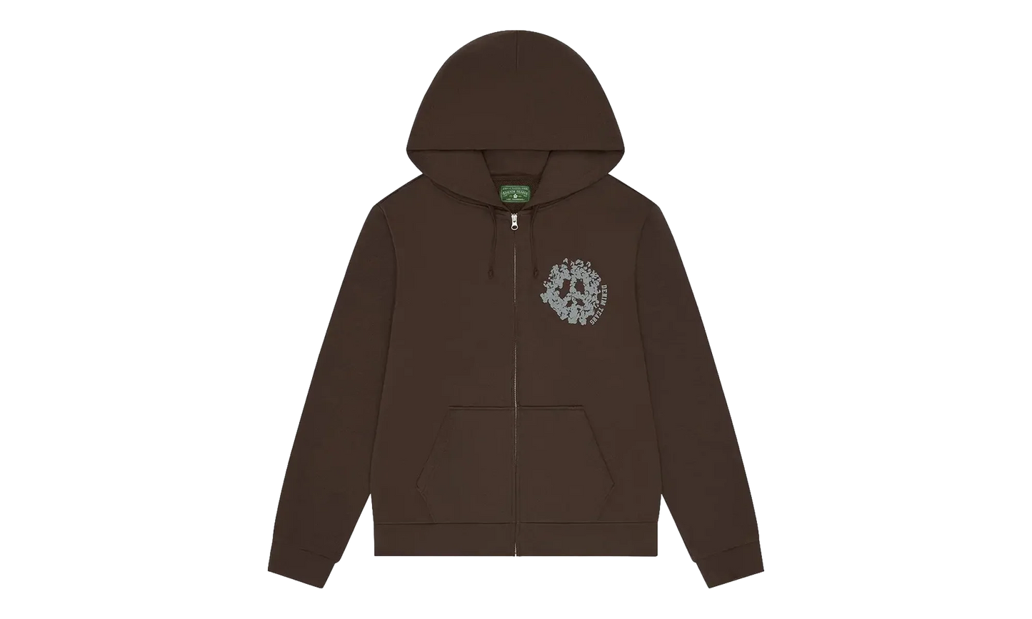 Denim University Zip Hoodie "Brown" DT462